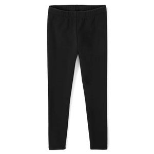 GIRLS BLACK LEGGINGS- black stretch pants size girls 14